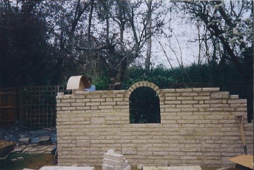 Forming one of the window arches