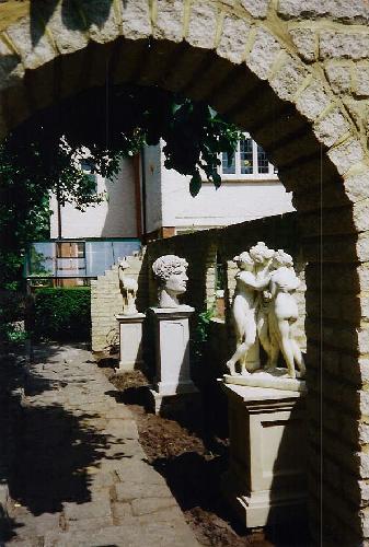 The statues on their plinths